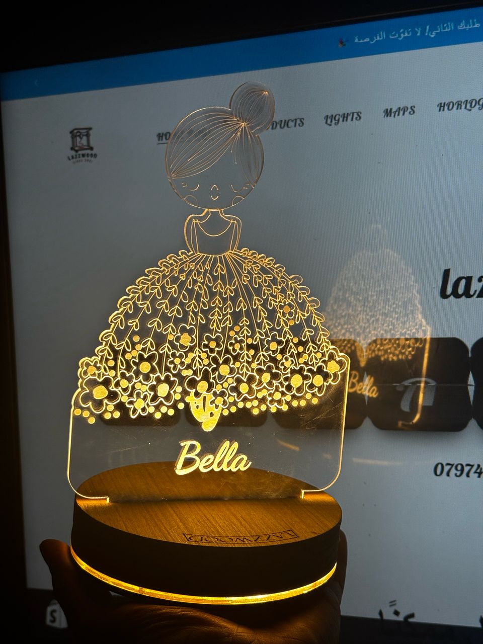 Cadeau ballerine veilleuse