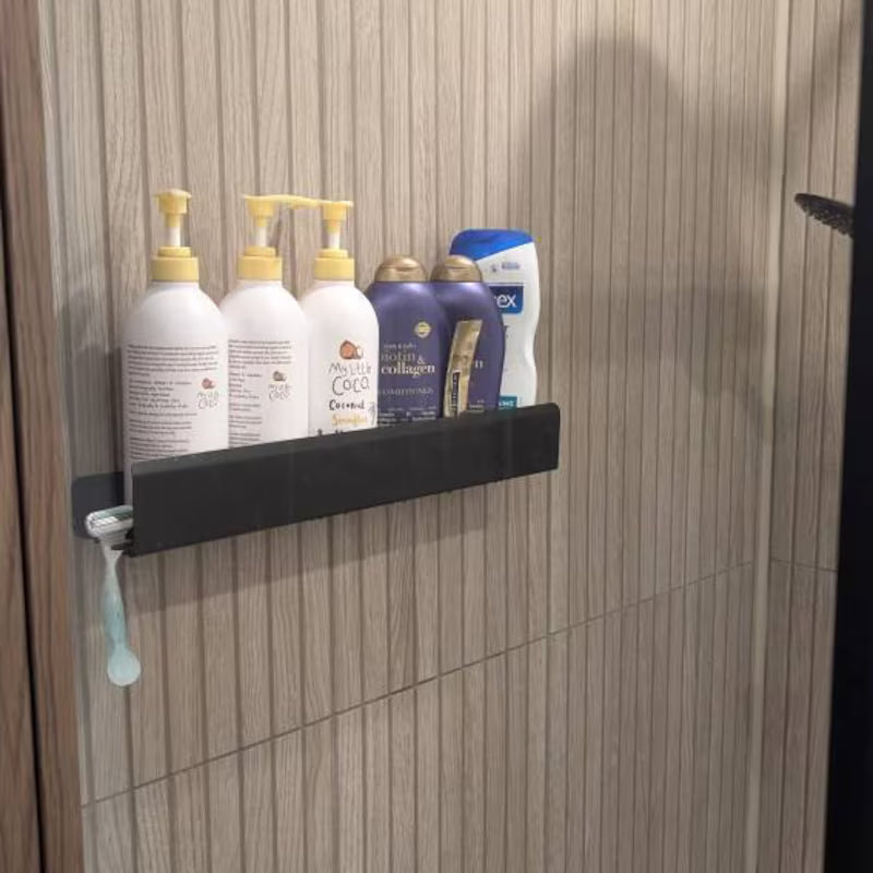Étagère de douche flottante en acier