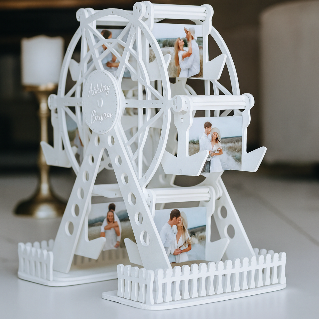 عجلة صور خشبية